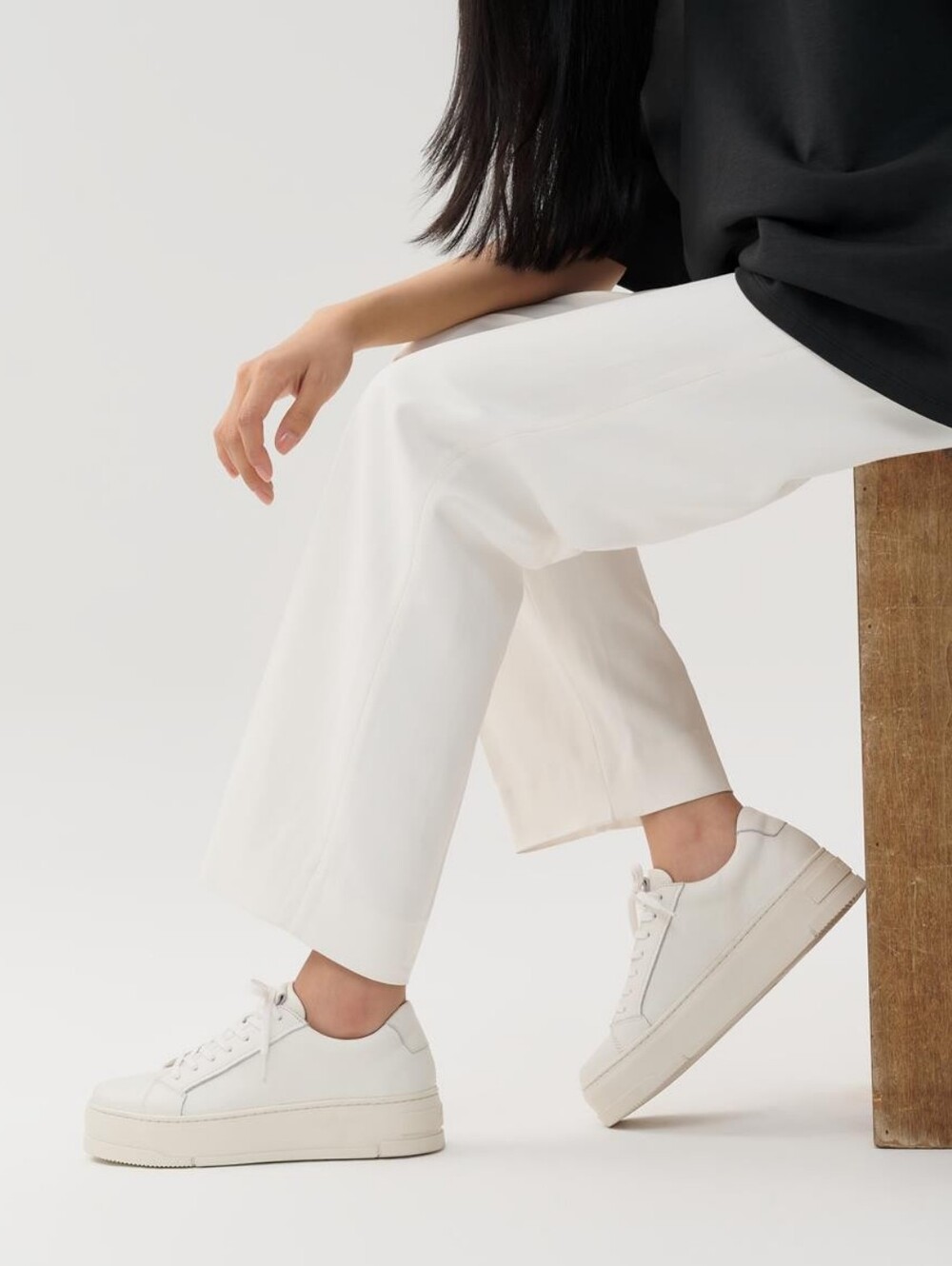 Vagabond Stacy Platform Sneakers in White